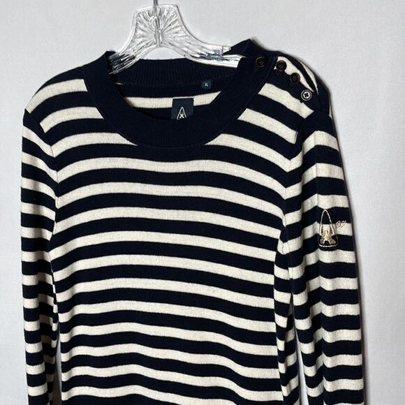 Gaastra Navy/ Cream Striped Dress. Size XL. - Picture 2 of 12